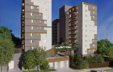 Imagem: O apartamento possui 2 Dormitórios, 1 Banheiro, 1 Vaga na garagem