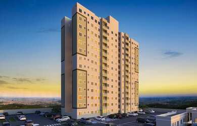 Imagem: O apartamento possui 2 Dormitórios, 1 Banheiro, 1 Vaga na garagem