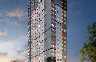 Imagem: O apartamento possui 2 Dormitórios, 1 Banheiro e 37m² de Área