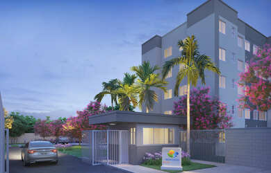 Imagem: O apartamento possui 1 Dormitório, 1 Banheiro e Imóvel novo