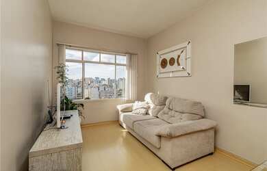 Imagem: O apartamento possui 1 Dormitório, 1 Suíte, 2 Banheiros, 40m²