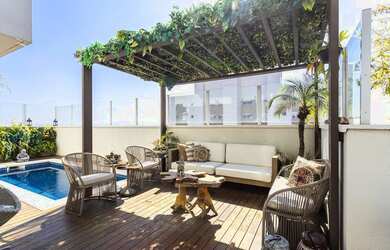 Imagem: O apartamento na cobertura possui 5 Dormitórios, 5 Suítes