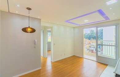 Imagem: O apartamento possui 2 Dormitórios, 1 Banheiro, 1 Vaga na garagem