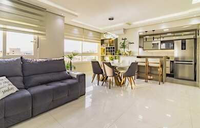 Imagem: O apartamento possui 3 Dormitórios, 1 Suíte, 2 Banheiros