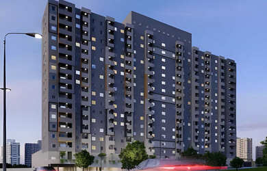 Imagem: O apartamento possui 2 Dormitórios, 1 Banheiro, 1 Vaga na garagem