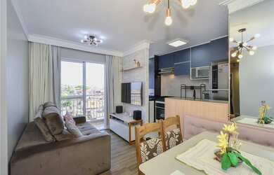 Imagem: O apartamento possui 1 Banheiro, 1 Vaga na garagem, 54m² de