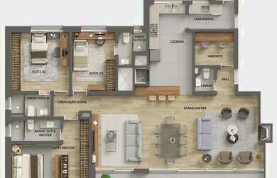 Imagem 15: Apartamento de luxo na Auxiliadora, Porto Alegre-RS: 3 quartos, 3 suítes, 5 banheiros, 3 v