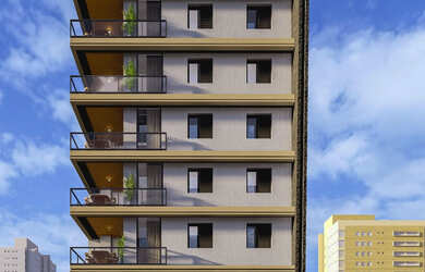 Imagem: O apartamento possui 2 Dormitórios, 1 Suíte, 2 Banheiros