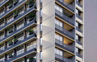 Imagem: O apartamento possui 2 Dormitórios, 1 Suíte, 2 Banheiros e