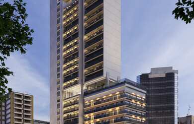 Imagem: O apartamento possui 1 Dormitório e 1 Banheiro e está localizado