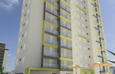 Imagem: O apartamento possui 2 Dormitórios, 1 Banheiro, 1 Vaga na garagem