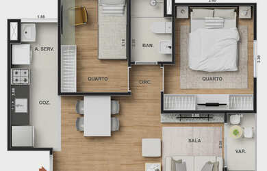 Imagem 15: Vitale Sky, 2 dormitórios na Estrada Da Agua Grande