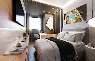 Imagem 5: Apartamento Padrão, 2 dormitórios, 2 suíte, 3 banheiro, 1 vaga na garagem