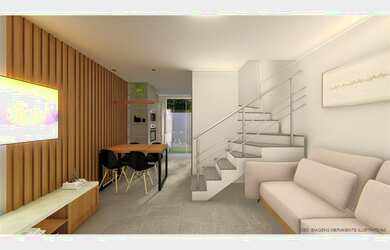 Imagem: A casa em condomínio possui 2 Dormitórios, 2 Banheiros, 1