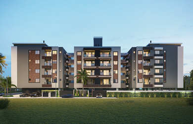 Imagem: O apartamento possui 2 Dormitórios, 1 Suíte, 2 Banheiros