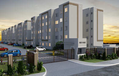 Imagem: O apartamento possui 2 Dormitórios, 1 Banheiro, 1 Vaga na garagem