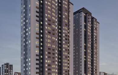 Imagem: O apartamentoe possui 2 Dormitórios, 1 Suíte, 2 Banheiros