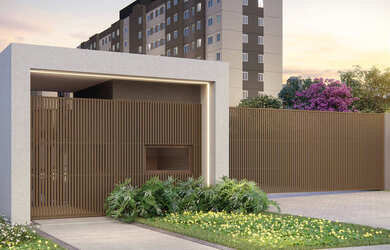 Imagem: O apartamento possui 2 Dormitórios, 1 Banheiro, 1 Vaga na garagem