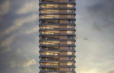 Imagem: O apartamento possui 1 Dormitório, 1 Suíte, 2 Banheiros, 1