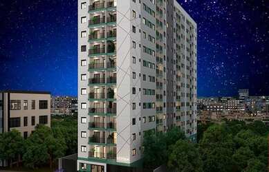 Imagem: O apartamento possui 2 Dormitórios, 1 Banheiro e 33m² de Área