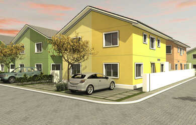 Imagem: A casa possui 3 Dormitórios, 1 Suíte, 3 Banheiros, 2 Vagas