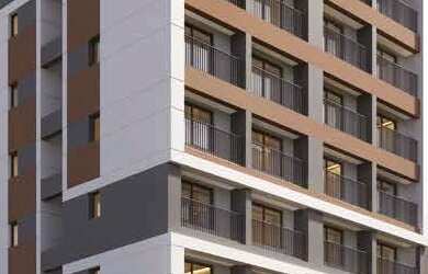 Imagem: O studio possui 1 Dormitório, 1 Banheiro, 22m² de Área e