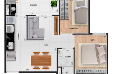 Imagem 16: Audace Modern Living. 46m² de Área, 1 Vaga na garageme2 Dormitórios