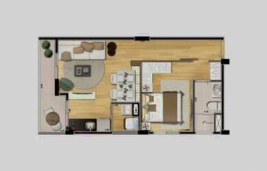 Imagem 10: Apartamento Cobertura, 1 dormitório na Rua Batista Caetano