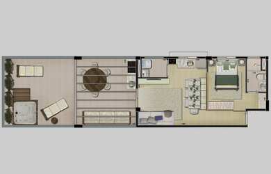 Imagem 13: Apartamento Cobertura, 1 dormitório na Rua Batista Caetano