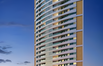 Imagem: O apartamento possui 4 Dormitórios, 2 Suítes, 5 Banheiros