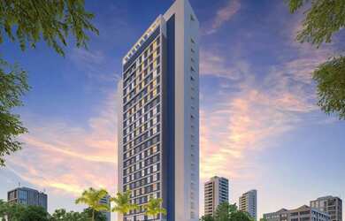 Imagem: O studio possui 1 Dormitório, 1 Banheiro, 1 Vaga na garagem