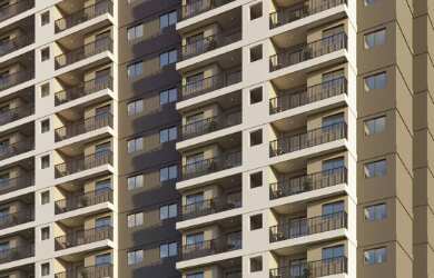 Imagem: O apartamento possui 2 Dormitórios, 1 Suíte, 2 Banheiros