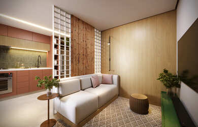 Imagem: O apartamento na cobertura possui 3 Dormitórios, 1 Suíte