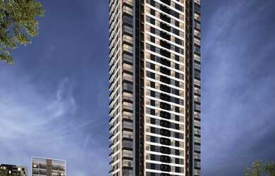 Imagem: O apartamento possui 1 Dormitório, 1 Suíte, 2 Banheiros, 1