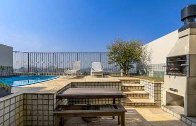 Imagem: O apartamento na cobertura possui 3 Dormitórios, 2 Suítes