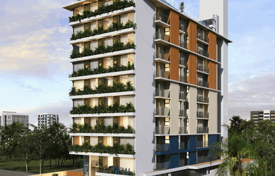 Imagem: O apartamento possui 1 Dormitório, 1 Suíte, 1 Banheiro e 30m²