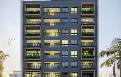 Imagem: O apartamento possui 2 Dormitórios, 1 Suíte, 2 Banheiros