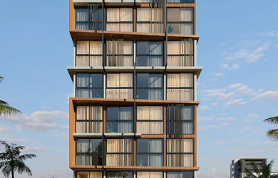 Imagem: O apartamento possui 1 Dormitório, 1 Banheiro, 33m² de Área