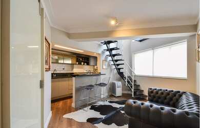 Imagem: O apartamento à venda possui 1 Dormitório, 1 Suíte, 2 Banheiros