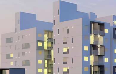 Imagem: O apartamento possui 2 Dormitórios, 1 Suíte, 2 Banheiros