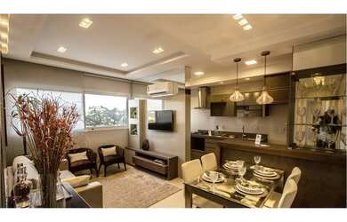 Imagem: O apartamento possui 2 Dormitórios, 1 Suíte, 2 Banheiros