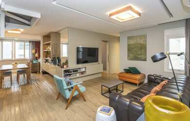 Imagem: O apartamento na cobertura possui 3 Dormitórios, 1 Suíte