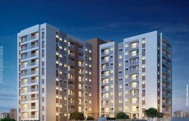 Imagem: O apartamento possui 2 Dormitórios, 1 Banheiro, 1 Vaga na garagem