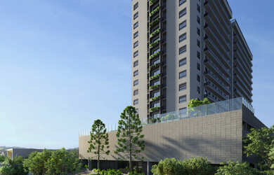 Imagem: O apartamento possui 1 Dormitório, 1 Suíte, 2 Banheiros, 1