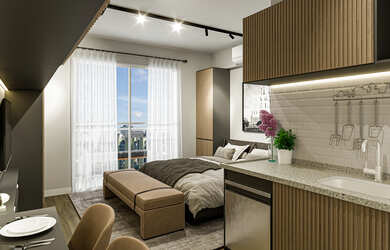 Imagem 5: Studio à venda em São Paulo, Pinheiros, com 1 quarto, 25,4m²