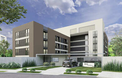 Imagem: O apartamento possui 3 Dormitórios, 1 Banheiro, 1 Vaga na garagem