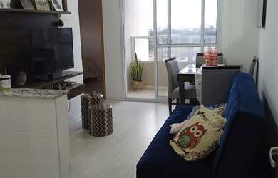 Imagem: O apartamento possui 2 Dormitórios, 1 Banheiro, 1 Vaga na garagem