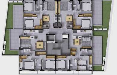 Imagem: O apartamento possui 2 Dormitórios, 2 Suítes, 2 Banheiros