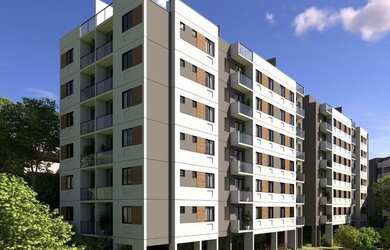 Imagem: O apartamento na cobertura possui 2 Dormitórios, 1 Banheiro