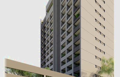 Imagem: O studio possui 1 Dormitório, 1 Banheiro e 26m² de Área Privada